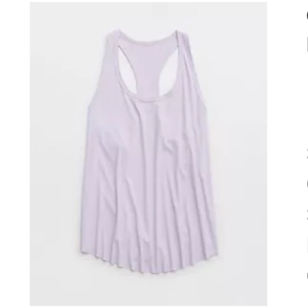 OFFLINE by Aerie Move It tub tank top, Lavender, size S